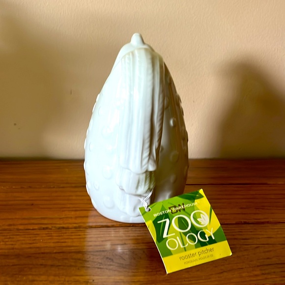 💃💃 HP 💃💃 Boston Warehouse Trading Company White Rooster Pitcher - Picture 4 of 9